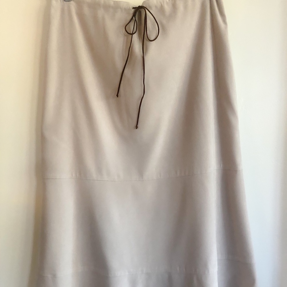 Dress Barn A Line skirt brushed fabric plus size